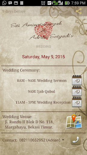 Siti Adrian's Wedding