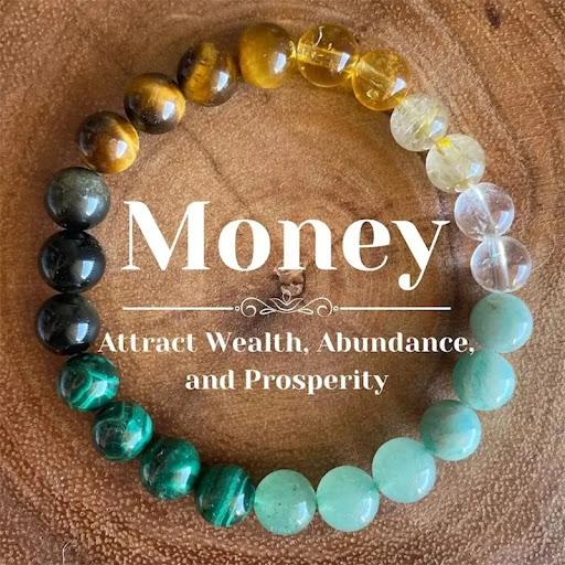 Title 5, 8MM Malachite Tigereye Beaded Lucky Bracelet. A...