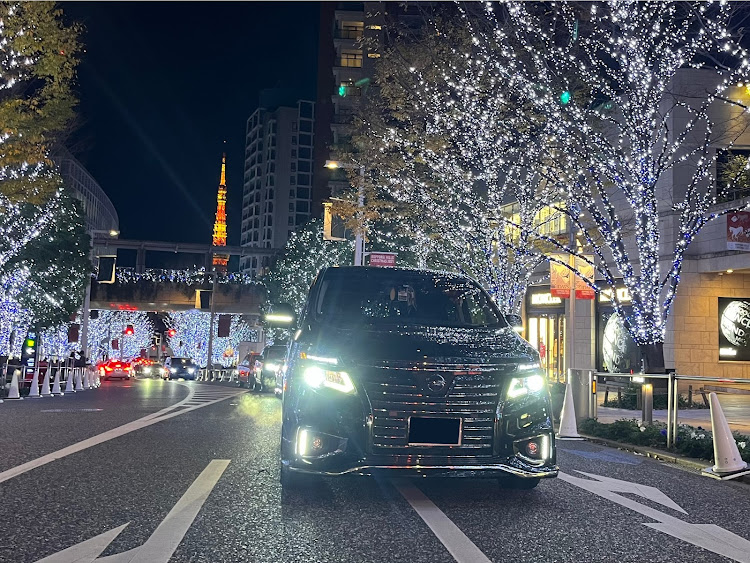 エルグランドの今年もお世話になりました・イルミネーションと愛車・東京タワーとコラボ・ディズニーランド・メリークリスマスに関するカスタム事例の投稿画像1枚目