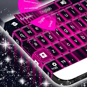 Pink Neon Keyboard Theme.apk 4.172.54.79