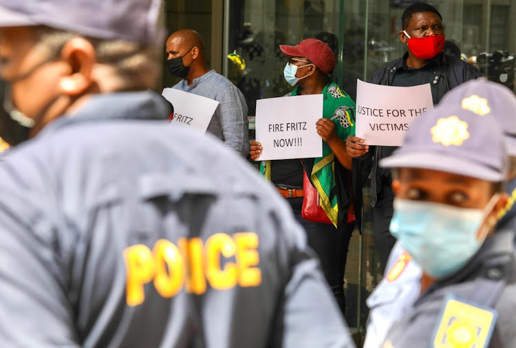 Members of the ANC Women's League picketed outside the Western Cape legislature, demanding to know why MEC Albert Fritz was suspended.