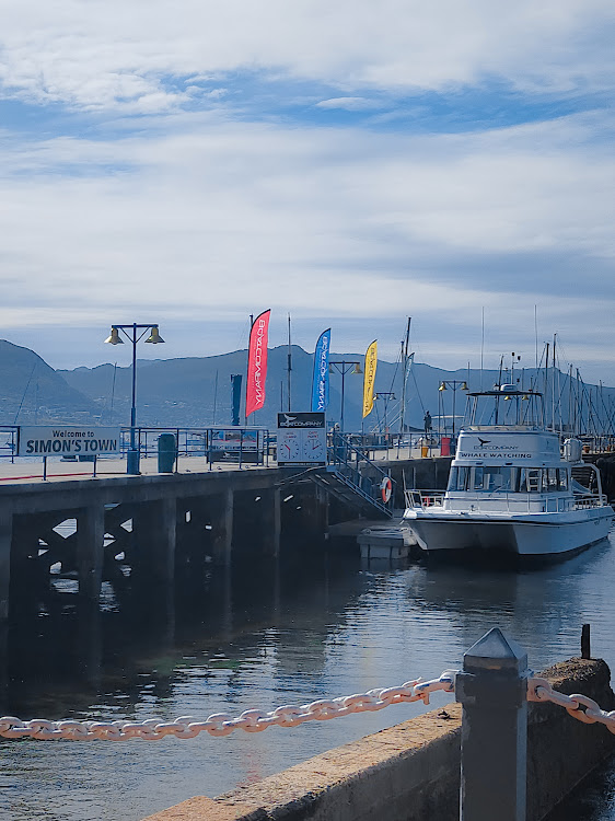 Bertha's, view from the quayside deck, Simonstown.