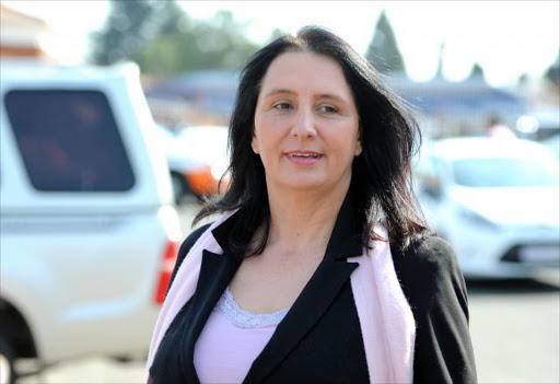 Racism accused Vicki Momberg during her appearance at the Randburg Magistrate's Court. Picture: GALLO IMAGES