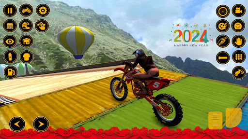 Screenshot 3D Stunt Bike Racing Game