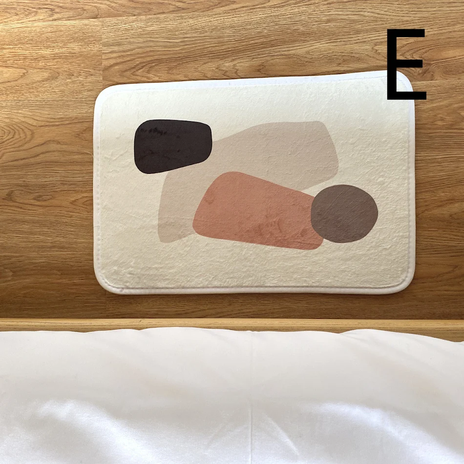 Leuke gewatteerde vloermat voor badkamer, deurmat, tapijt, absorberend, antislip, voetenmat, zacht en comfortabel.