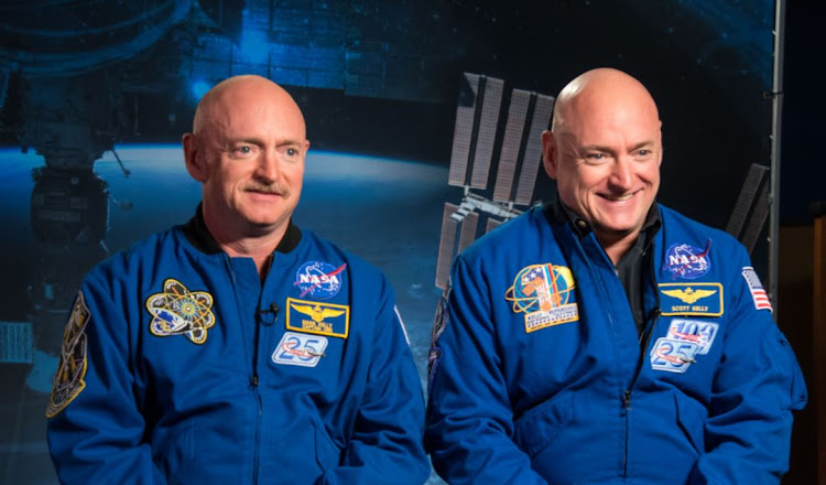 Identical twin astronauts, Scott and Mark Kelly, are subjects of NASA’s Twins Study. Scott (right) spent a year in space while Mark (left) stayed on Earth as a control subject. Researchers looked at the effects of space travel on the human body.