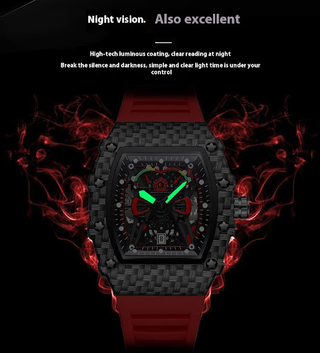 Title 6, Trendy Waterproof Luminous Mens Watch Quartz