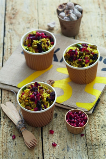 Rice salad with Persian flavours.