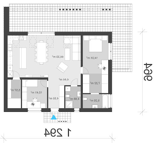 UA243 - Rzut parteru