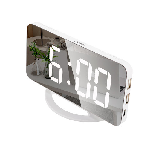 Title 3, Creative Multifunctional LED Mirror Clock Digit...
