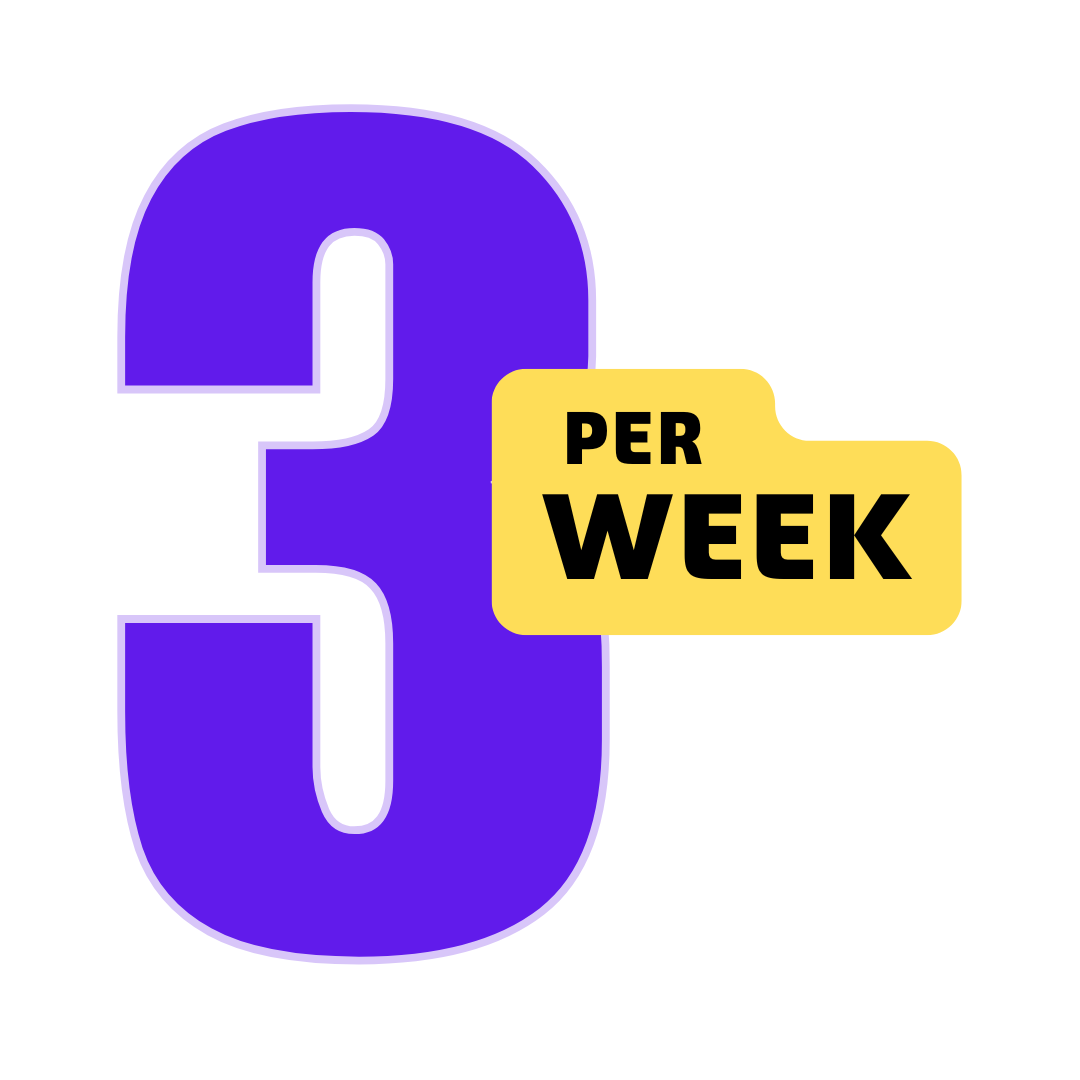 Casual Plan Graphic (3 per week)