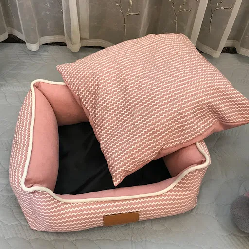 Soft Pet Linen Kennel Cat Dog House Bed Puppy Detachable Mat Winter Warm Dog Nest Sofa Dog Cushion Sleeping Bag Pet Supp