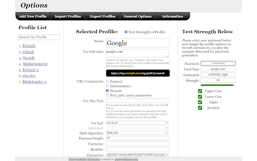 PasswordMaker Pro