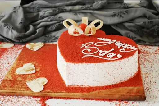 Red Velvet Heart Shape Cake