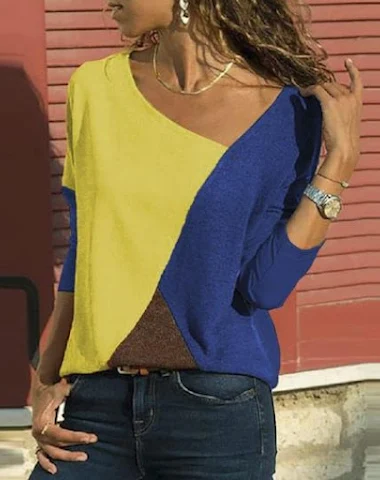 Camiseta de cuello redondo con cont - 3