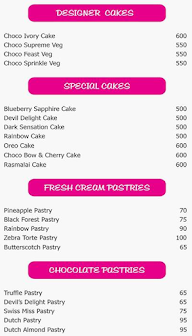 Monginis Cake Shop menu 2