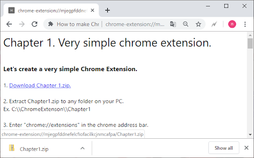 How to make Chrome Extension.