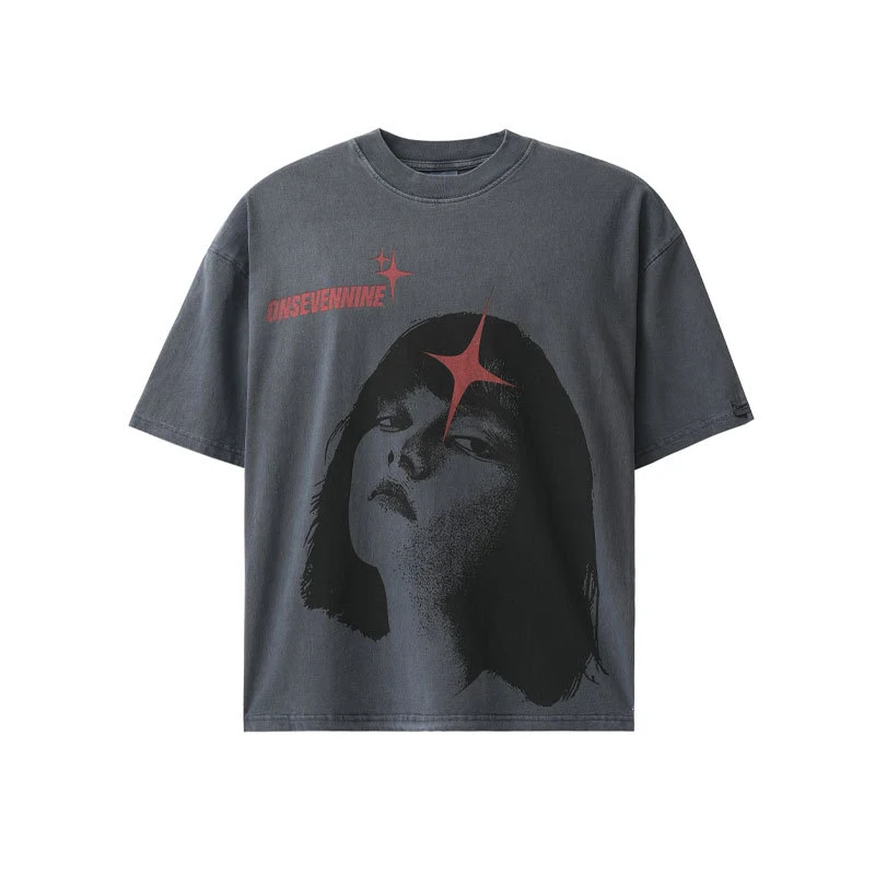 Vintage Print High Street Heren T-shirt Loose Fit. Comfortabel en casual. Ideaal voor een relaxte look. Perfect voor dagelijks gebruik en vrije tijd.