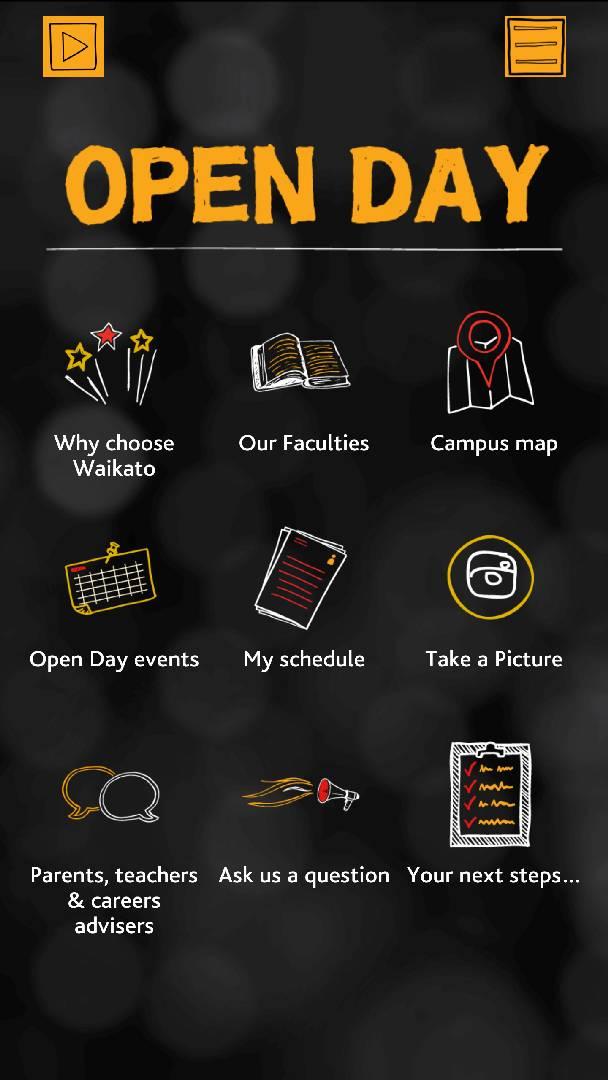 University of Waikato Open Day Screen 2
