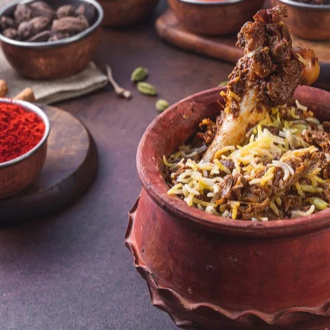 Oudh 1590 Special Raan Biryani [Serves 1 -2]