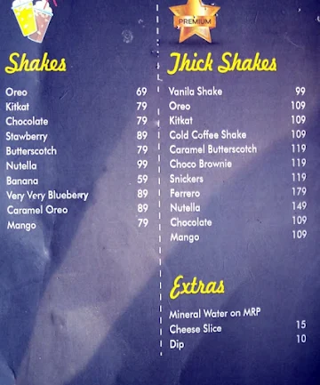 Winkies menu 