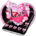 Download Pink Love Heart Diamond Gravity Theme Install Latest APK downloader