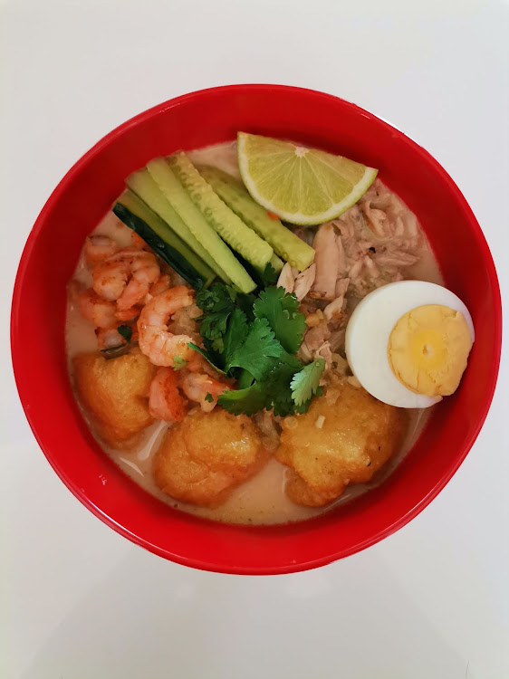 Laksa noodle soup.