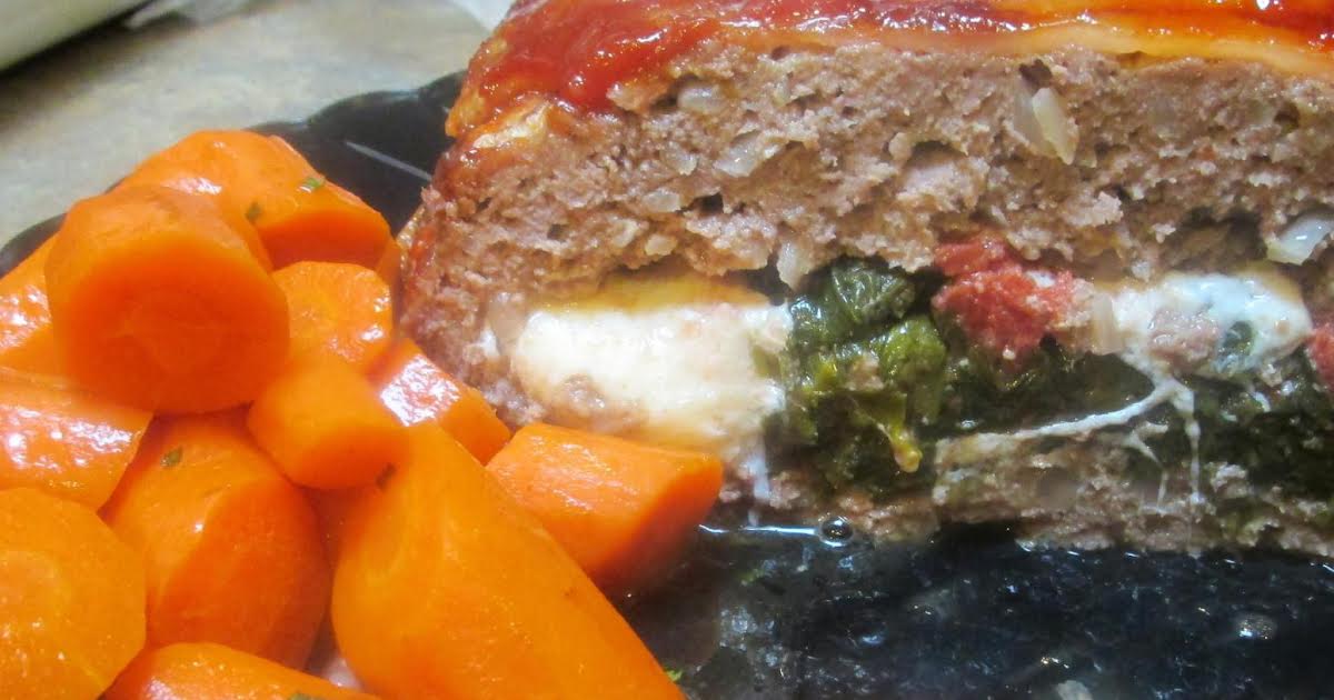 Mini Spinach & Mozzarella Stuffed Meatloaf - My Forking Life