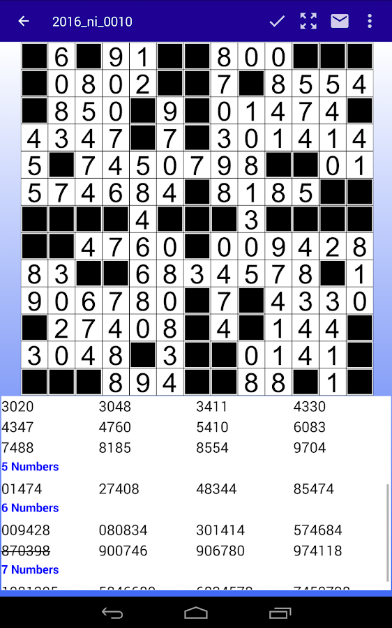 Number Kriss Kross Puzzles Portable - Android Apps on Google Play