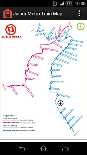 Jaipur Metro Train Map