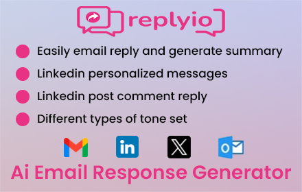 AI Response Generator - Replyio.com small promo image