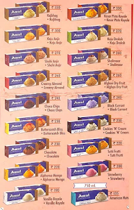 Amul Ice Cream menu 1