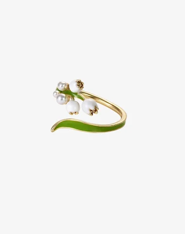 Bague fleur Linglan Series Design o - 2