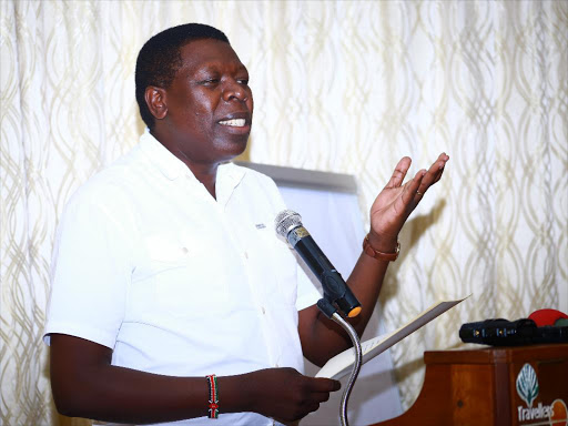 Devolution CS Eugene Wamalwa in Mombasa on March 6 / JOHN CHESOLI