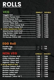 Romeo Rolls menu 2