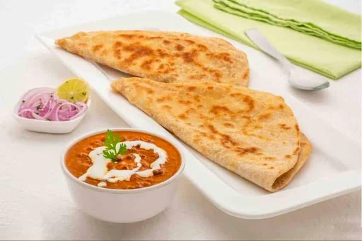 4 Plain Paratha With Chana Masala