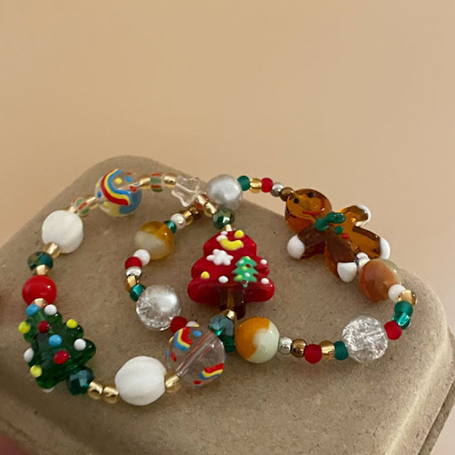 Title 5, Contrast Color Beaded Stitching Bracelet Fashio...