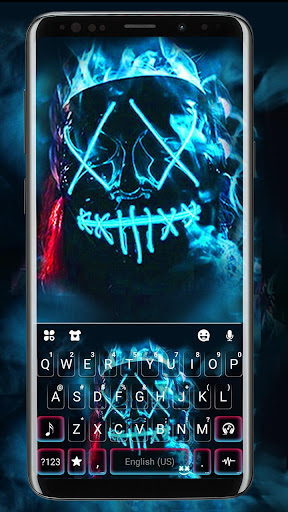 Updated Neon Fire Purge Man Keyboard Theme for PC / Mac ...
