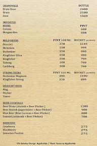 Vakaoo Rest-O-Bar & Lounge menu 3