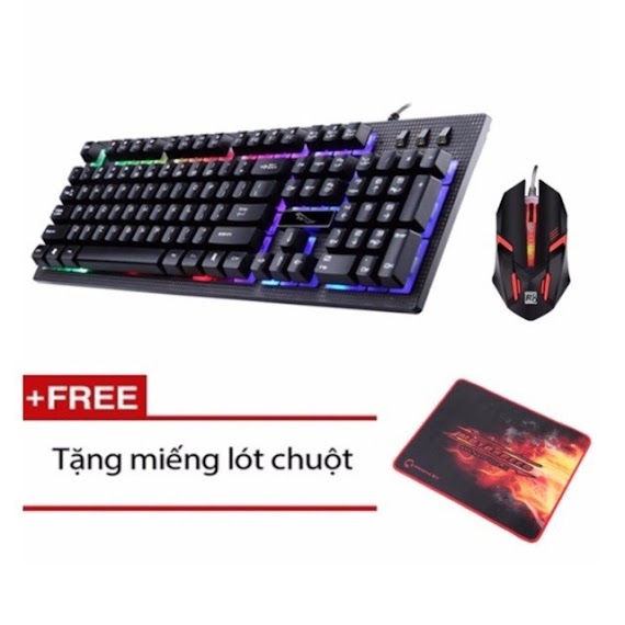 Bộ Phím + Chuột Chuyên Game G20 Led 7 Màu Tặng Miếng Lót