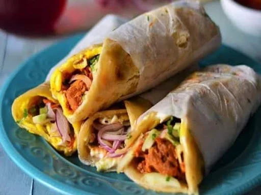 Kadhai Chicken Kathi Roll