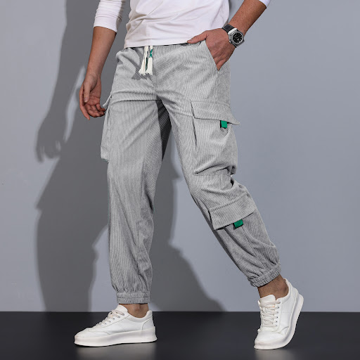 Title 4, Mens Ankle-Tied Loose Casual Trousers for rela...