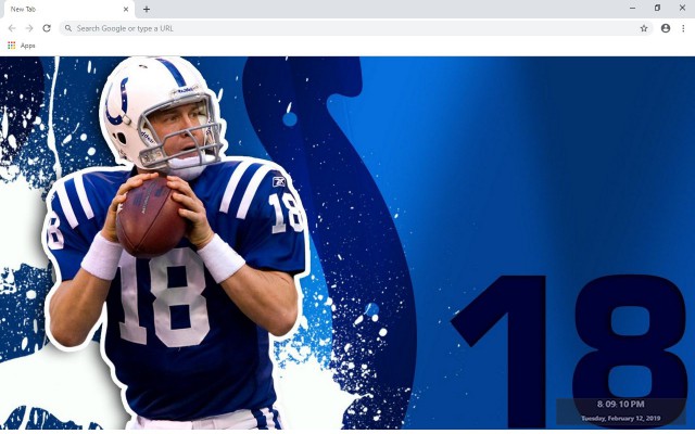 NFL Indianapolis Colts New Tab Theme