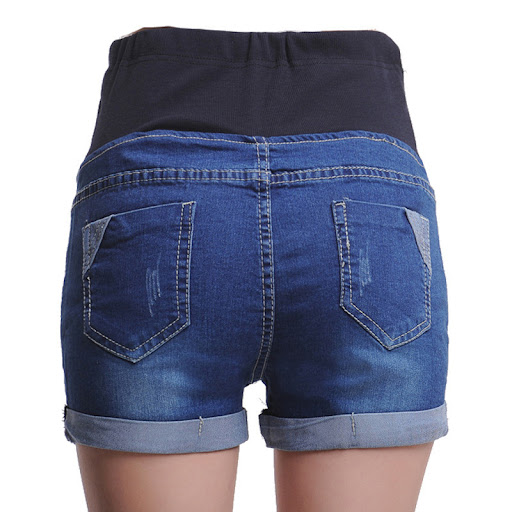 Title 5, Maternity Denim Shorts for comfort and style. T...