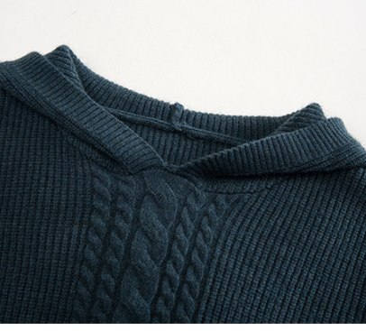 Title 2, Hooded Sweater Womens Casual Long-sleeved Knit...