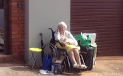 90-year-old Durban pensioner evicted from property now sitting on pavement.