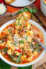 Tortellini Soup with Italian Sausage &#038; Spinach was pinched from <a href="https://www.closetcooking.com/tortellini-soup-with-italian-sausage/" target="_blank" rel="noopener">www.closetcooking.com.</a>