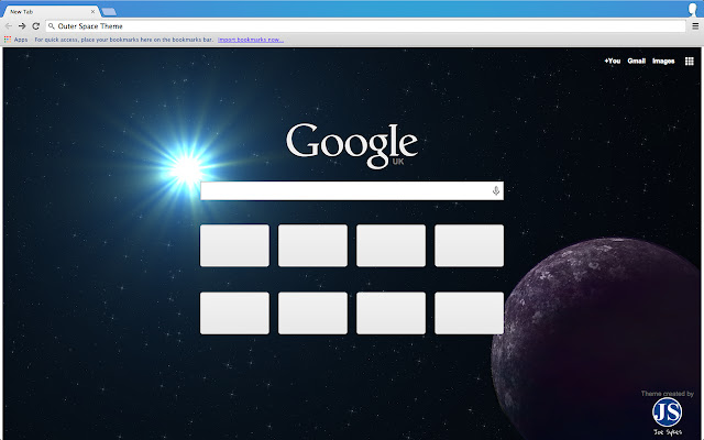 Outer Space chrome extension