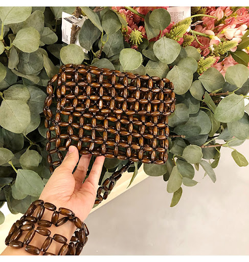 Title 2, Hollow Beaded Crossbody Bag Stylish and Functio...