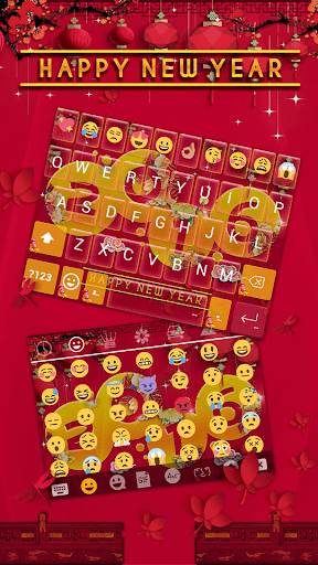 Happy New Year Emoji Keyboard